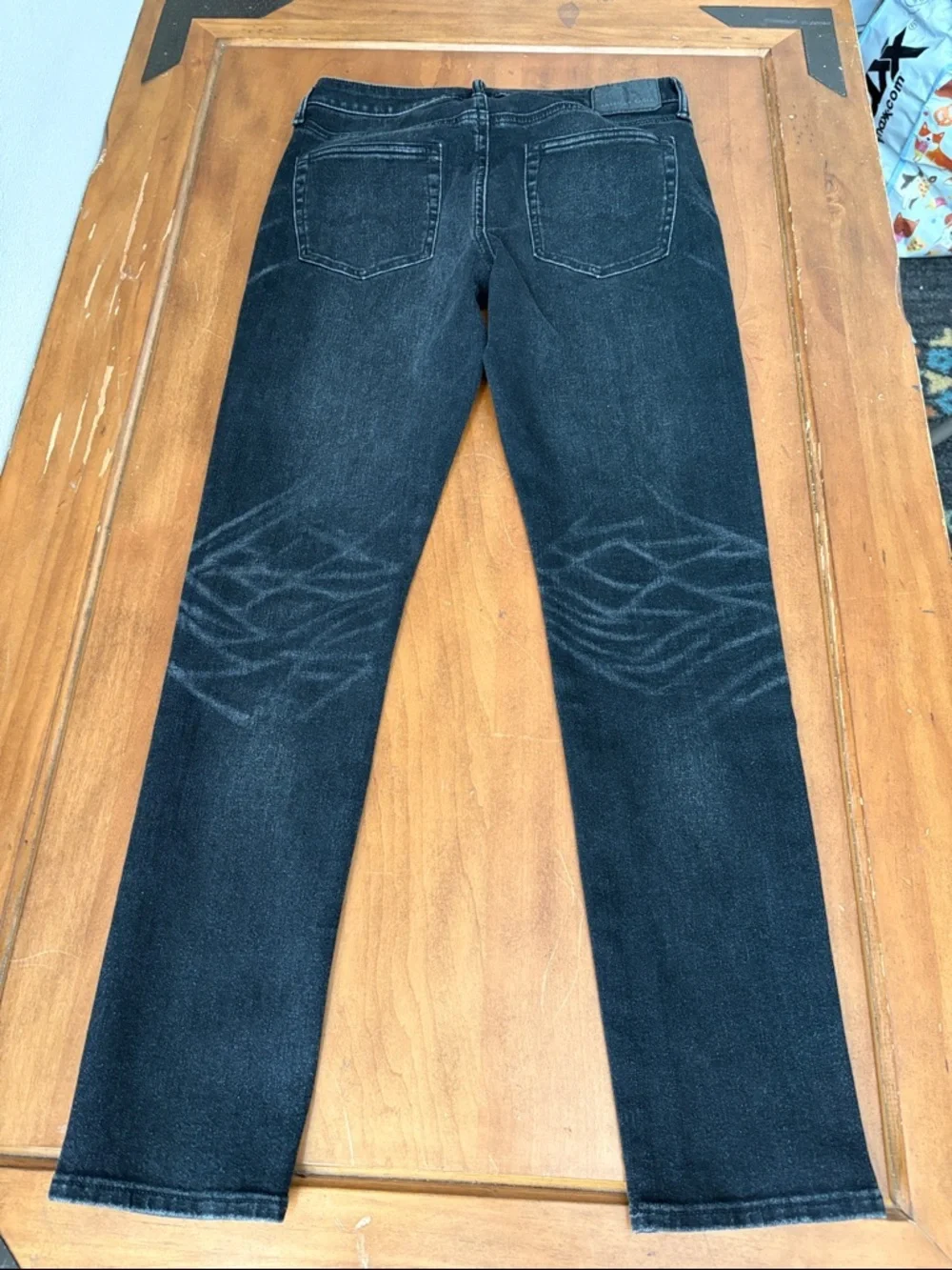 American Eagle Airflex 360 Men's Black Washed Slim Jeans Size 30x32